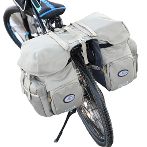 Personalizado bicicleta Panniers impermeável bicicleta pendulares sela sacos com capa de chuva e reflexiva guarnição montando saco para ciclismo - Product Image 2