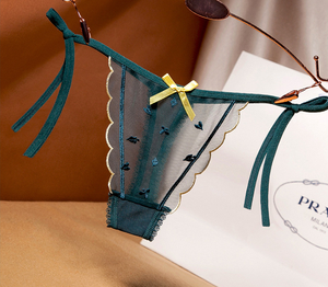 Ricamo donna OEM e ODM trasparente con perizoma <span class=keywords><strong>intimo</strong></span> donna perizoma Lingerie Sexy Tangas - Product Image 6