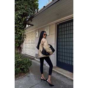 Manteau d'hiver en duvet Chleo pour femme, crème, doux et élégant - Product Image 1