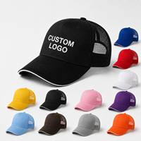 Gorra de camionero con logotipo personalizado OEM, gorra de béisbol de malla, bordado e impresión personalizados, gorras promocionales deportivas para exteriores al por mayor