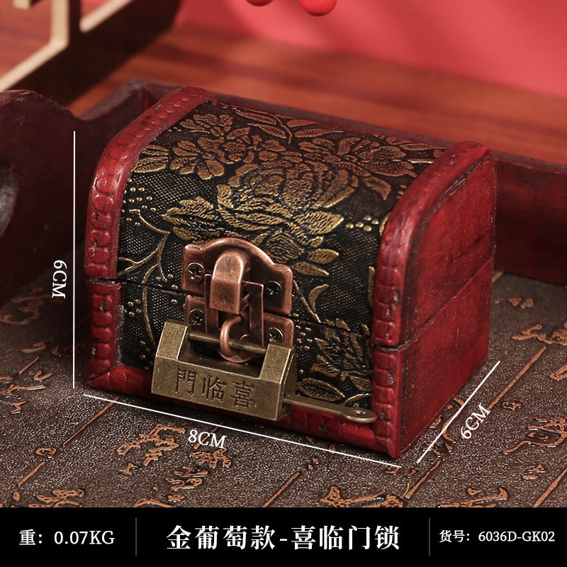 Serrure de porte joyeuse de raisin doré