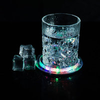 Support LED rond étanche pour bouteille, avec logo personnalisé, pour la décoration de bars, discothèques, fêtes et événements