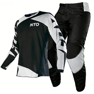 Ensemble de combinaison de course MX professionnelle, maillot et <span class=keywords><strong>pantalon</strong></span> de motocross, séchage rapide, anti-plis, équipement de <span class=keywords><strong>moto</strong></span> tout-terrain, logo personnalisé - Product Image 4