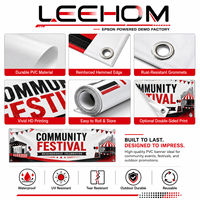 Bannière en vinyle PVC durable et imperméable, personnalisée, directement de l'usine, pour toile de fond de scène de festival communautaire et affichage d'événements de quartier