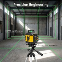 Niveau laser vert 16 lignes auto-nivelant 360° °   Niveau laser horizontal et vertical de qualité industrielle pour travaux de cloison sèche et rénovation de la maison