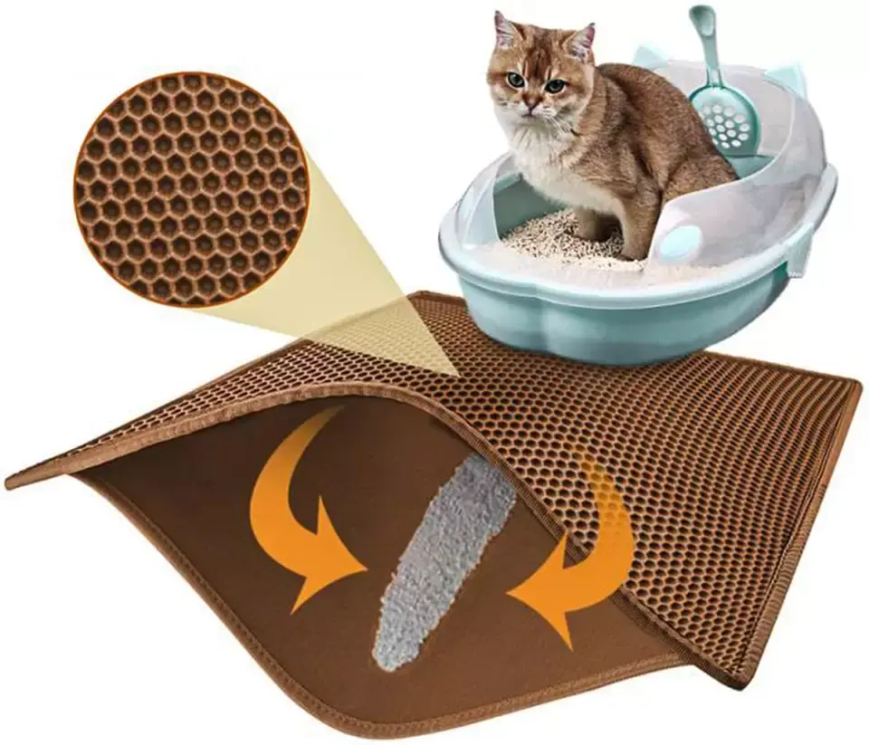 Forniture per animali domestici tappetino per lettiera per gatti in silicone personalizzato