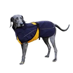 ملابس كلاب كبيرة ممتازة 4xl بتصميم كلب ملابس فاخرة للحيوانات الأليفة معطف قطني عاكس للكلب