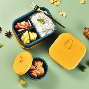Food Storage Lunch Container Plastic Bento Box Reusable Snack Container for Kids Freezer Safe <strong>Microwave</strong> Safe <strong>Pink</strong>/Blue - Product Image 4