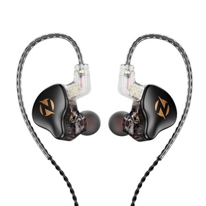 Écouteurs intra-auriculaires QKZ AK9 Pro Bass pour monitoring musical, jeux et mouvements, avec câble 3,5 mm, écouteurs et câble interchangeables. - Product Image 1