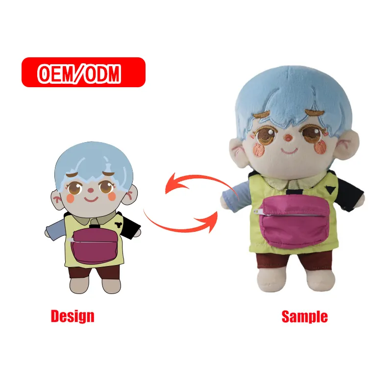 Muñeca personalizada de 20cm, muñeco de peluche hecho a mano basado en el diseño del artista para personajes y figuras del juego