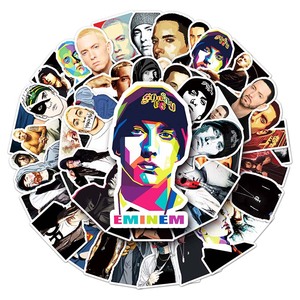 50 cái nổi tiếng rapper Eminem chết cắt dán Graffiti cho máy tính xách tay Skateboard chai không thấm nước <span class=keywords><strong>hip</strong></span> hop dán - Product Image 5