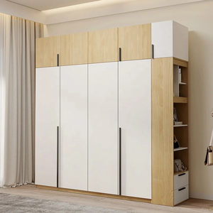 Armoire Japandi entièrement personnalisable, moderne, blanc pur, organisation sur mesure, armoire intégrée, mobilier de dressing - Product Image 1