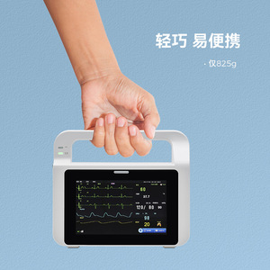 เครื่องตรวจวัดสัญญาณชีพผู้ป่วยแบบพกพา Pumaisi P5A พร้อมแบตเตอรี่ในตัว สำหรับการเคลื่อนย้ายผู้ป่วย อุปกรณ์ทางการแพทย์ - Product Image 2