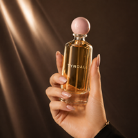 Flacon de parfum en verre haut de gamme avec boîte 50ml 100ml pour les marques de parfums de niche avec bouchon doré