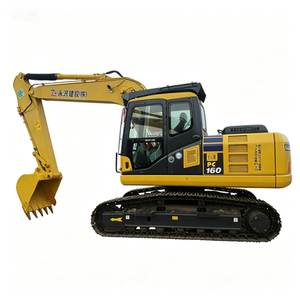 Komatsu PC160 d'<span class=keywords><strong>occasion</strong></span> avec cabine, excavatrice d'<span class=keywords><strong>occasion</strong></span>, chargeuse/grue/chariot élévateur d'<span class=keywords><strong>occasion</strong></span> CAT CASE KOMATSU KOBELCO KOBUTA - Product Image 1