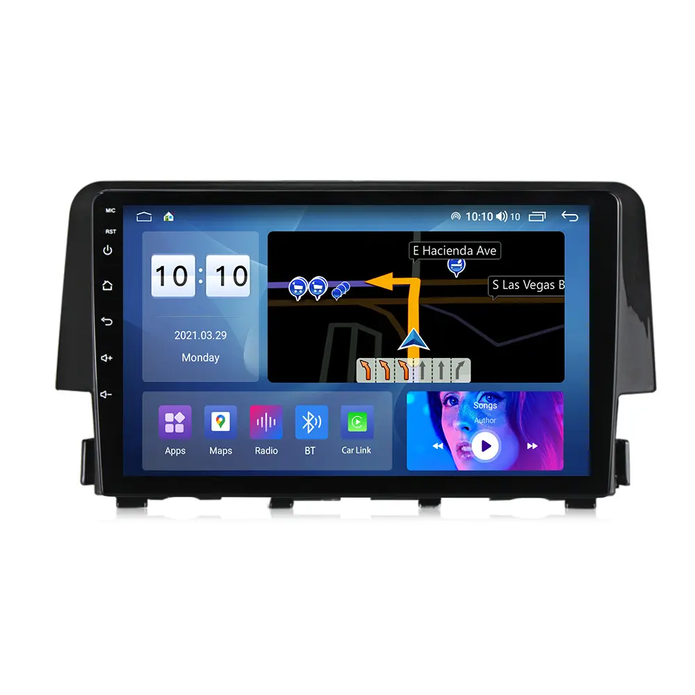 9 "unità principale Autoradio Android 11 Auto Video Radio Stereo Multimedia per Honda Civic 2015 2017 2018 2020 Auto-play Auto