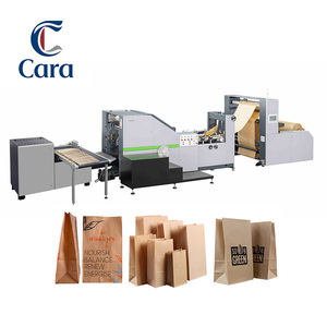 Cara thương hiệu túi giấy màu nâu Máy làm Túi giấy đáy vuông Máy làm túi giấy hoàn toàn tự động - Product Image 1
