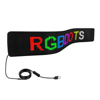 Pantalla LED Flexible, Letrero Desplazable con Mensajes RGB, Panel Ultrafino y Flexible, Resolución 16x64, Visualización desde Aplicación Móvil