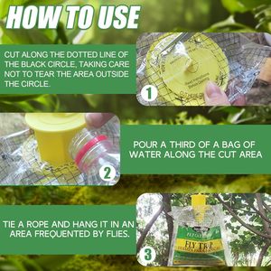 Dùng một lần <span class=keywords><strong>Fly</strong></span> Trap túi-không độc hại trong nhà và ngoài trời <span class=keywords><strong>Fly</strong></span> Catcher cho Trang chủ trang trại Orchard-không có thuốc trừ sâu cần thiết - Product Image 2