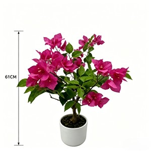 High Quality Real Touch Artificial Silk Bougainvillea <b>Trees</b> Durable Indoor Desktop Plants - Product Image 2