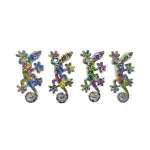 Statue de lézard Art Déco couleur néon, décoration murale intérieure personnalisée en résine, aimants souvenirs animaux sculptés, vente en gros - Product Image 3
