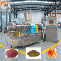 Machine extrudeuse d'aliments pour poissons entièrement automatique haute performance, machine de traitement des aliments pour poissons flottants