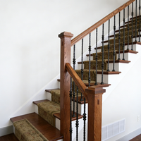Balustre carré massif de style classique de haute qualité, noir, pour balcon, décoration intérieure, balustre d'escalier en fer forgé pour escalier