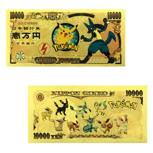 2026 Penjualan Terlaris US Pocket Monster 13 Desain Uang Kertas Berlapis Emas 24K untuk Koleksi - Product Image 3