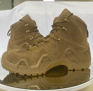 TSB07 Coyote Brown High Cut Combat Tactical <b>Boots</b> Durable Suede Woven Fabric Heavy‑Duty Outsole for <b>Hiking</b> Hunting Work Use - Product Image 3