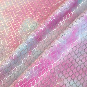Vải Nhung In Họa Tiết Vảy Cá 2022 Lá Vải Nhung Siêu Mềm Ấm Áp Quần Áo Gia Đình Vải Thủ Công - Product Image 3