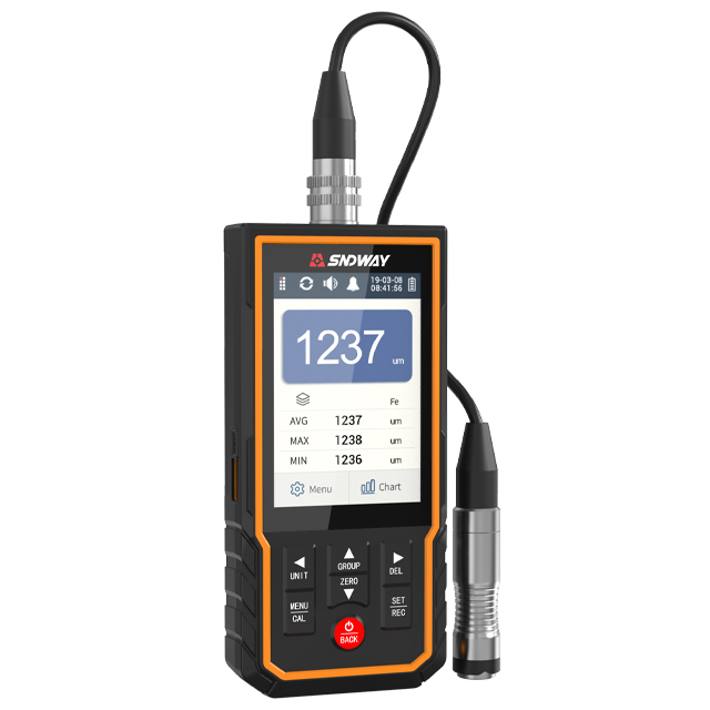 SW-6310D Coating Thickness Gauge Meter Procoating Tester Metal Thickness Measuring Instruments ABS Portable Thickness Gauge