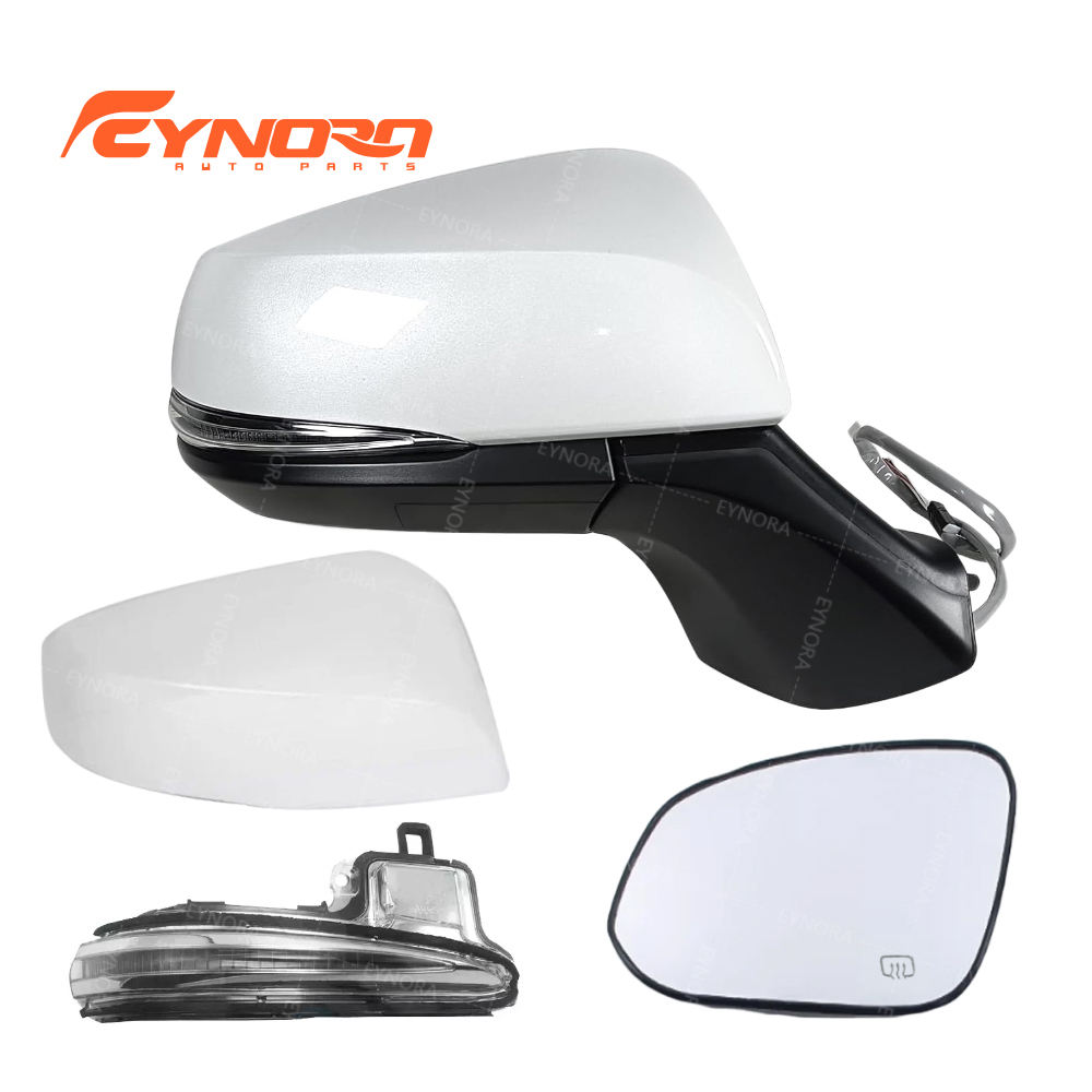 Glossy Black Side Mirror Covers For Toyota Corolla Cross 2022-2024 With Turning Light
