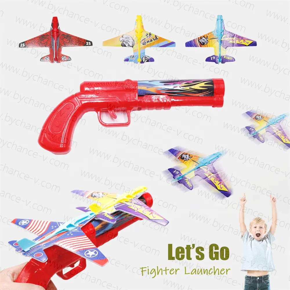 Hot toy for boys giocattolo militare fighter plane launcher gun toy camping outdoor toy cool gift for boys party favors