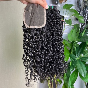 ผมแท้ SDD Remy Hair ทรง Pixie Curly แบบ 4x4 5x5  พร้อมเชือกผูกผมสีธรรมชาติ ทำมือ คุณภาพดี รับประกันจากผู้ขาย - Product Image 2