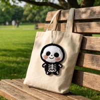 Gantungan Kunci Boneka Tengkorak Lucu Kawaii, Boneka Tengkorak Mini Halloween, Liontin Boneka Tengkorak Seram, Gantungan Tas Bulu Lembut, Hadiah