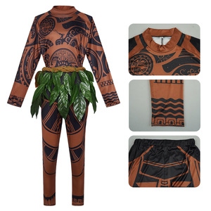 Costume cosplay da palcoscenico ispirato al film live-action, gonna hula e top da personaggio oceanico per performance anime - Product Image 5