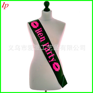 Hen Party Shoulder Straps Bride To Be Sash Pink Fabric <b>Wedding</b> <b>Props</b> X13 - Product Image 3