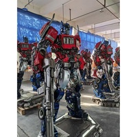 Sculpture géante Optimus Prime Transformer pour l'extérieur, statues de film Transformer grandeur nature, statue de héros en stock