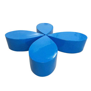 Y043 fibre de verre fleur combinaison tabouret pétale chaise moderne commercial extérieur jardin centre commercial art décoratif siège loisirs chaises - Product Image 2