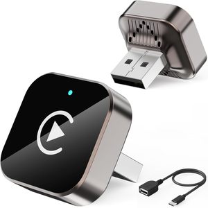 Adaptador Inalámbrico CarPlay, Dongle CarPlay Plug & Play que Convierte de Cableado a Inalámbrico, Conexión Automática Rápida, Sin Retraso, Diseño Compacto - Product Image 1
