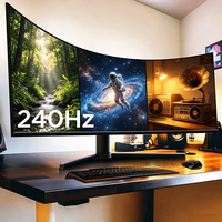 Écran d'ordinateur de jeu vidéo 19/34/49 pouces 1K/2K/4K/5K 144Hz, écran LCD IPS incurvé pour gamer, 4K 32 pouces, 24 moniteurs