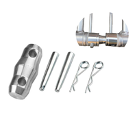 Connecteurs de treillis en aluminium avec goupilles et clips pour treillis de scène, avec flight case