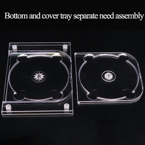 WEISHENG Boîtes de rangement transparentes pour DVD Blu-ray, Digipak, pour 3 disques, support de disque CD, pour collage sur emballage en carton - Product Image 3