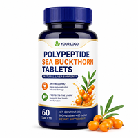 Comprimés de Polypeptide d'Argousier Personnalisés OEM/ODM pour la Santé Hépatique et Anti-Alcool 500mg