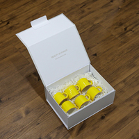 Ensemble de tasses de luxe légères emballage boîte-cadeau tasses à café magnétiques en céramique emballage coffrets cadeaux pour l'obtention du diplôme
