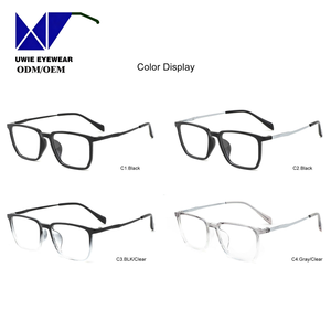 Lunettes intelligentes anti-lumière bleue TR90, taille 50-17-145, faible distorsion de 0,5, style classique gris, motif uni, monture intégrale - Product Image 4