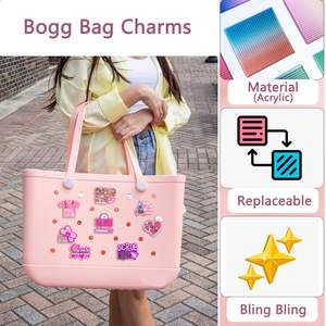 Bling <b>Bag</b> Charms for Bogg <b>Bag</b> Cute Acrylic <b>Nurse</b> Life Charms for Bogg Accessories Compatible with Simply Southern Beach Tote - Product Image 5