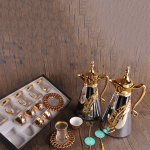 Ensemble de cafetière isotherme de style arabe, sous vide, doré, Royal, Design rétro, salle à manger, maison - Product Image 2