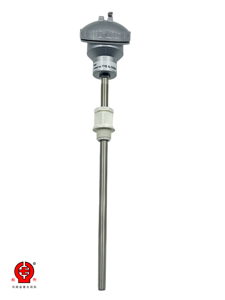 Sonde de température industrielle gainée WZPK à montage sur bride fixe, type Pt100 RTD, IP66 avec boîtier de terminaison, longueur personnalisée OEM/ODM - Product Image 3