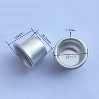 Accueil Mini bougie dorée tasse bougeoir support bougie protecteur goutte à goutte dispositif aluminium tasse pour empêcher la cire
